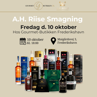 A.H. Riise Smagning d. 10 oktober - Gourmet-Butikken